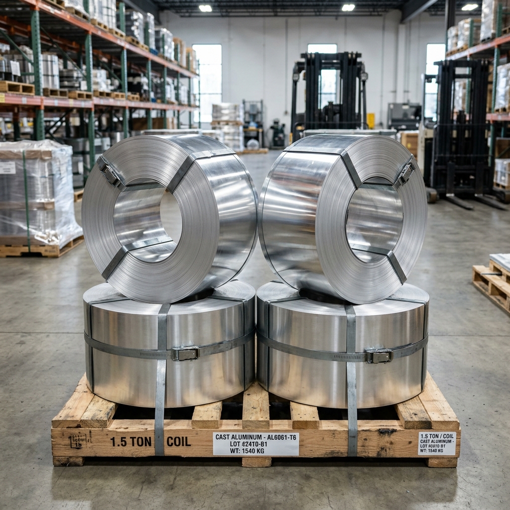 Continuous Cast Corrugated Aluminum Coil (0.45mm x 1200mm Heavy-Duty)
