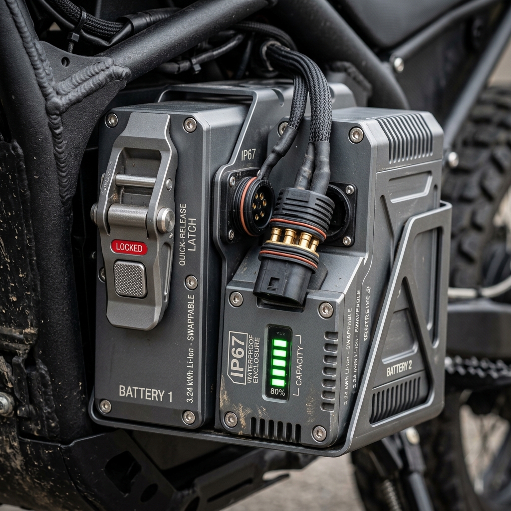 Roam Air EV Electric Cargo Motorcycle (Dual 3.24kWh Pack) - Technical Spec